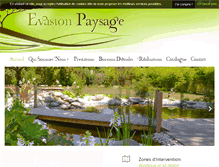 Tablet Screenshot of evasionpaysage.com